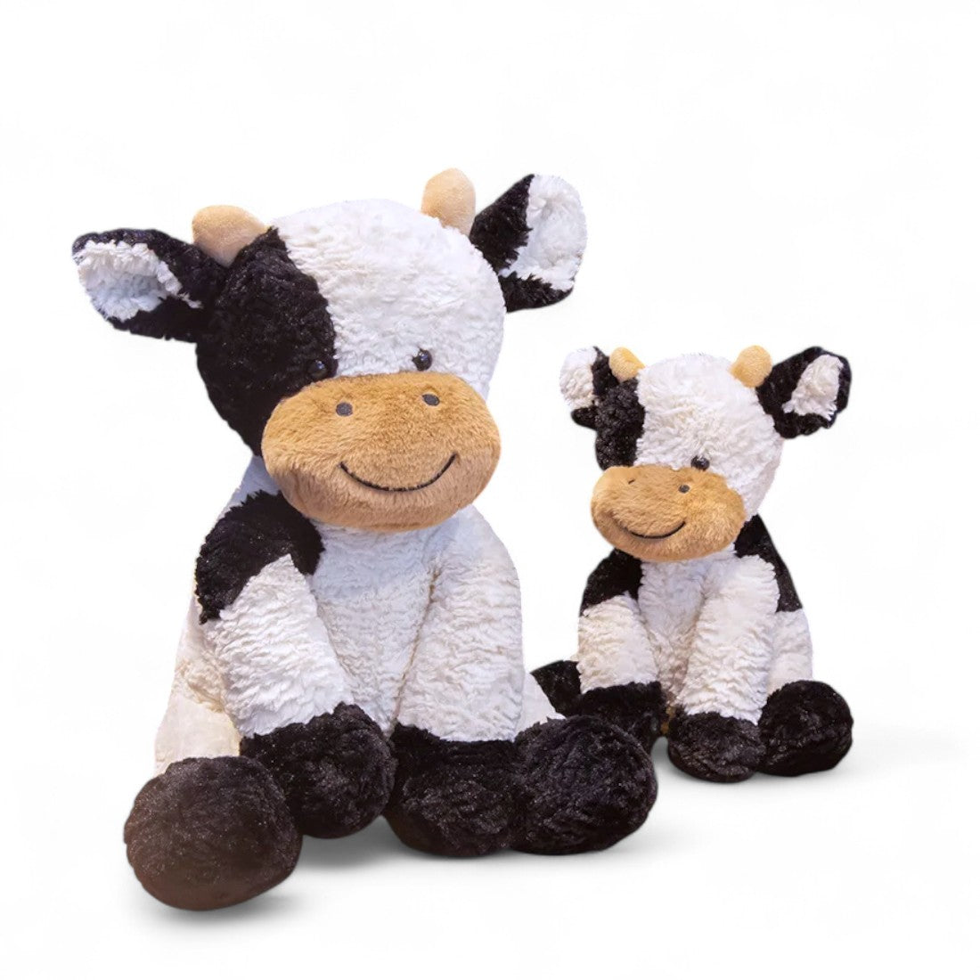 Peluche vache au sourire doux