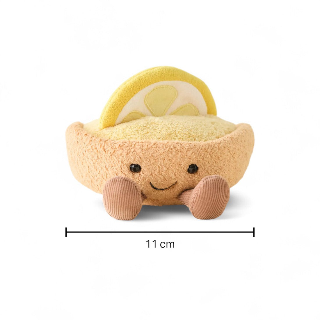 Peluche tarte citron acidulée kawaii