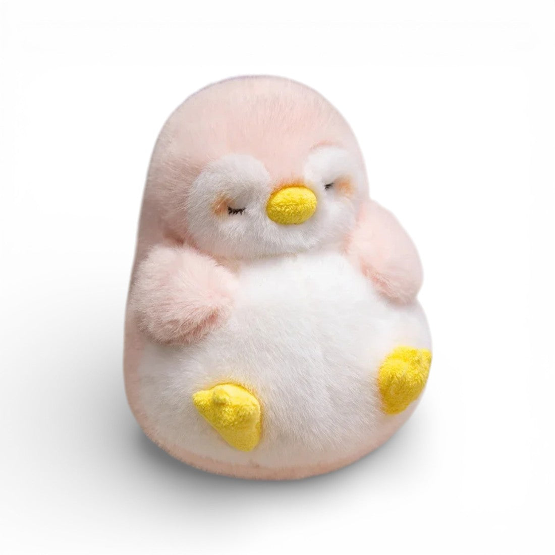 Peluche pingouin moelleux endormi