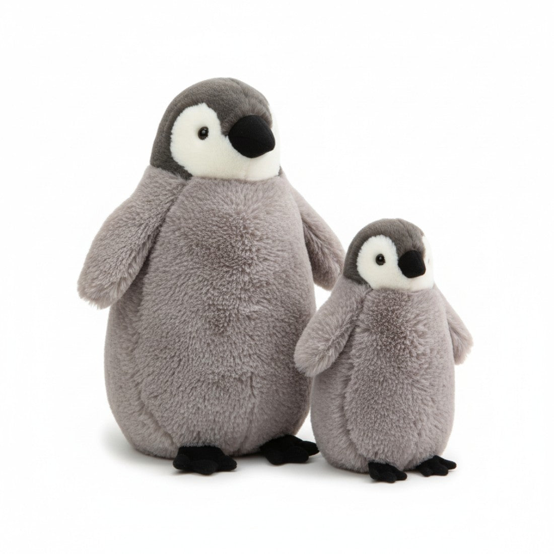 Peluche pingouin manchot câlin gris