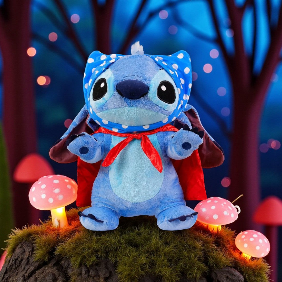 Peluche Stitch déguisement super-héros