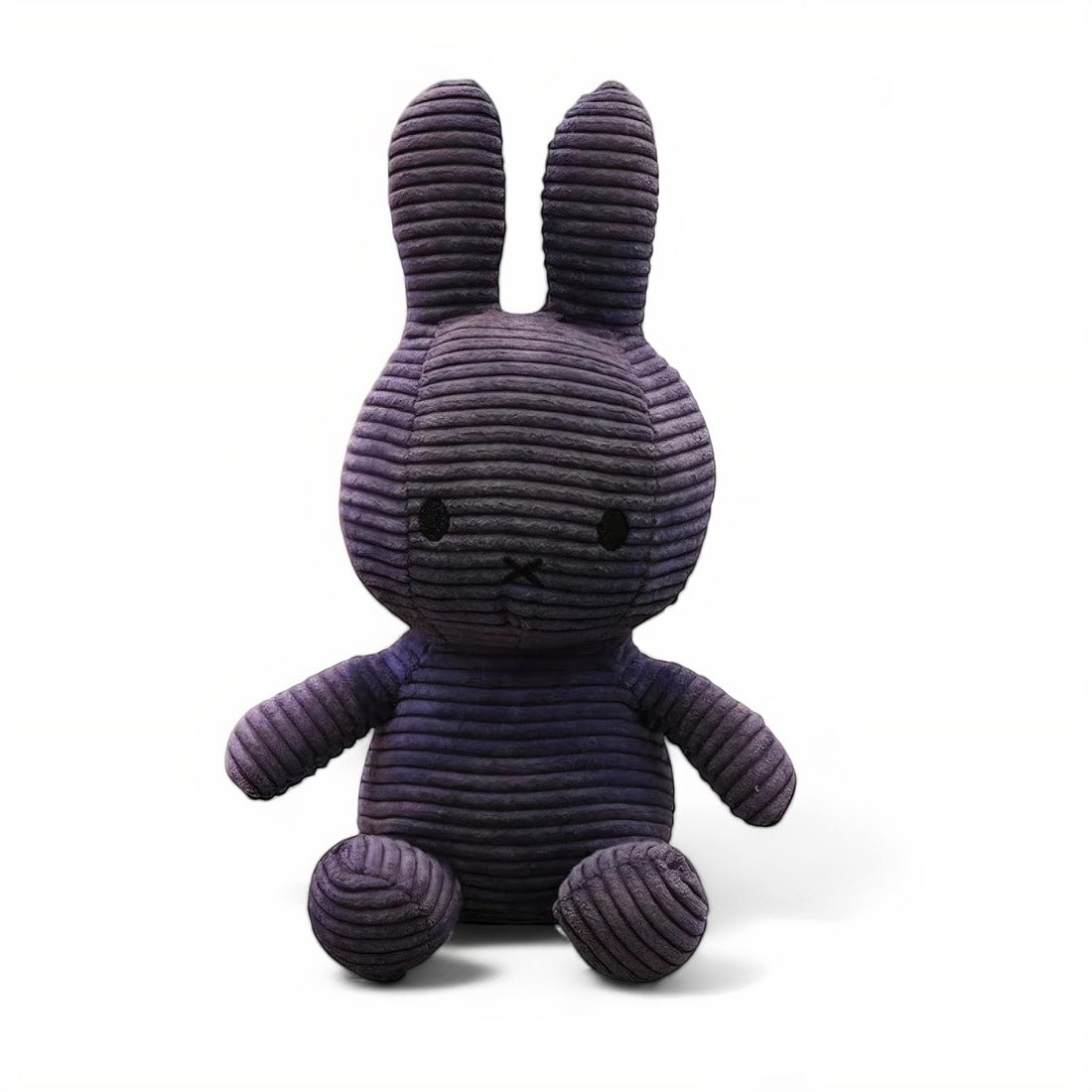 Lapin en peluche côtelée moelleuse