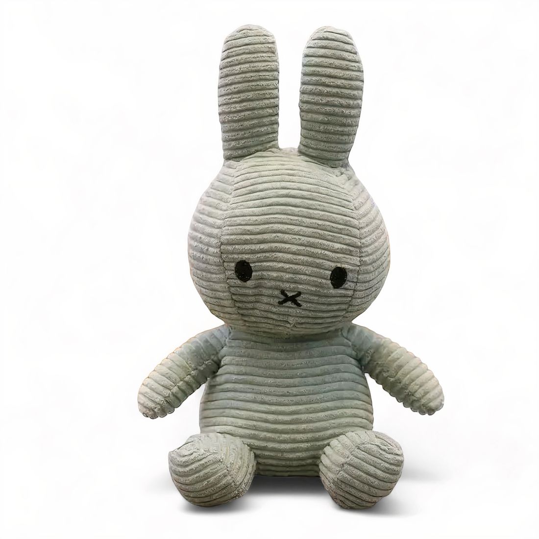 Lapin en peluche côtelée moelleuse