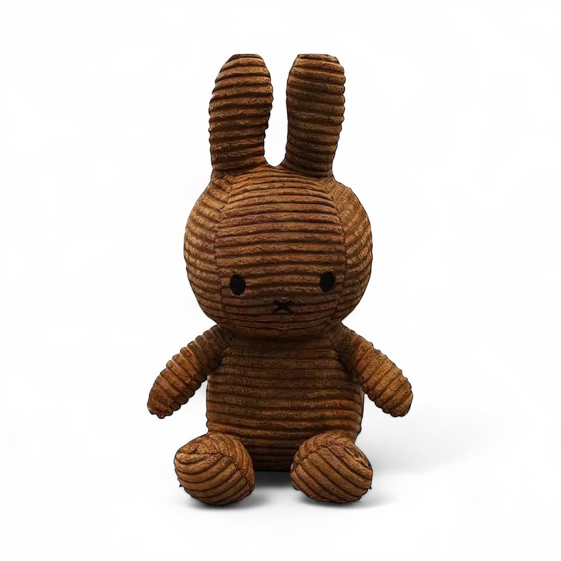Lapin en peluche côtelée moelleuse