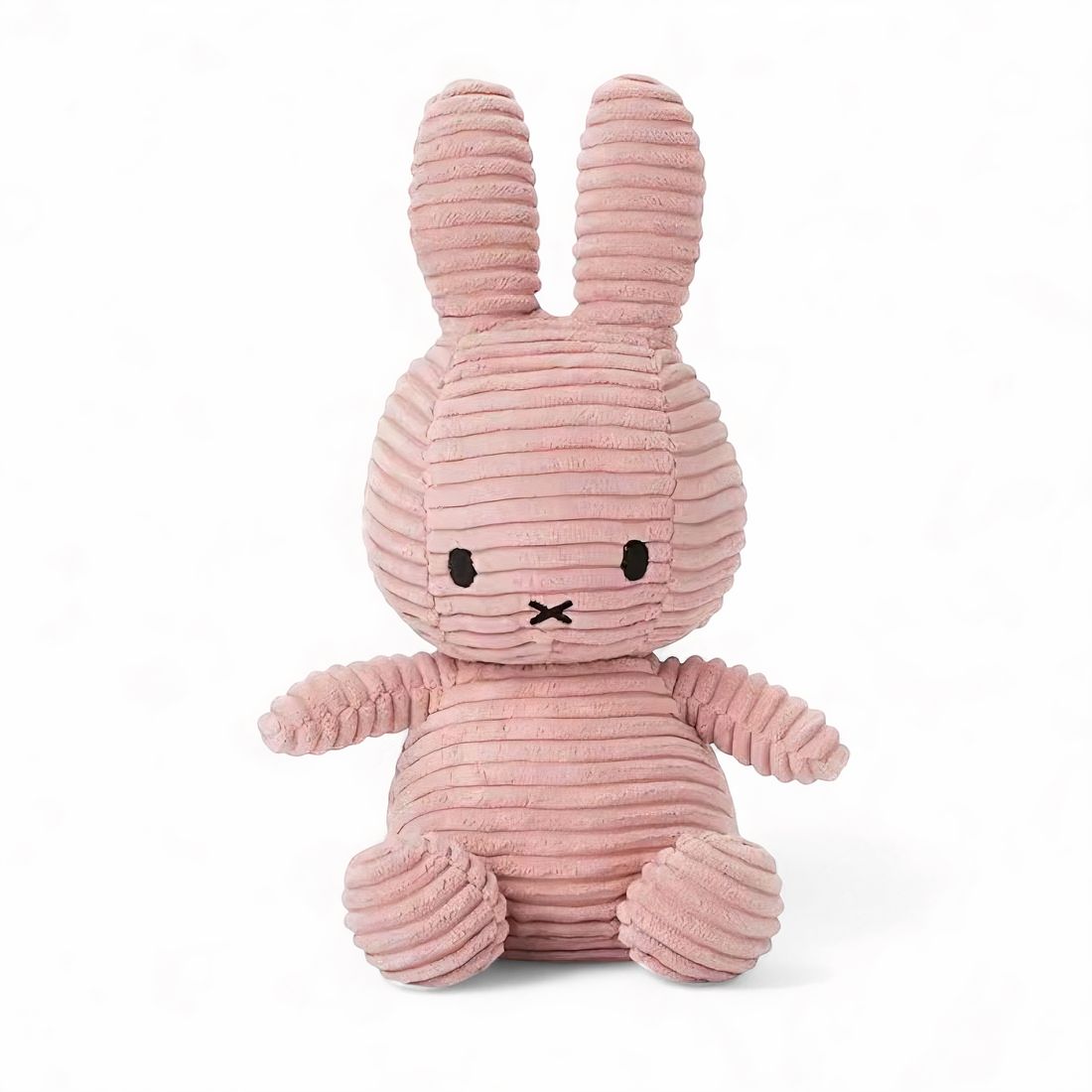 Lapin en peluche côtelée moelleuse