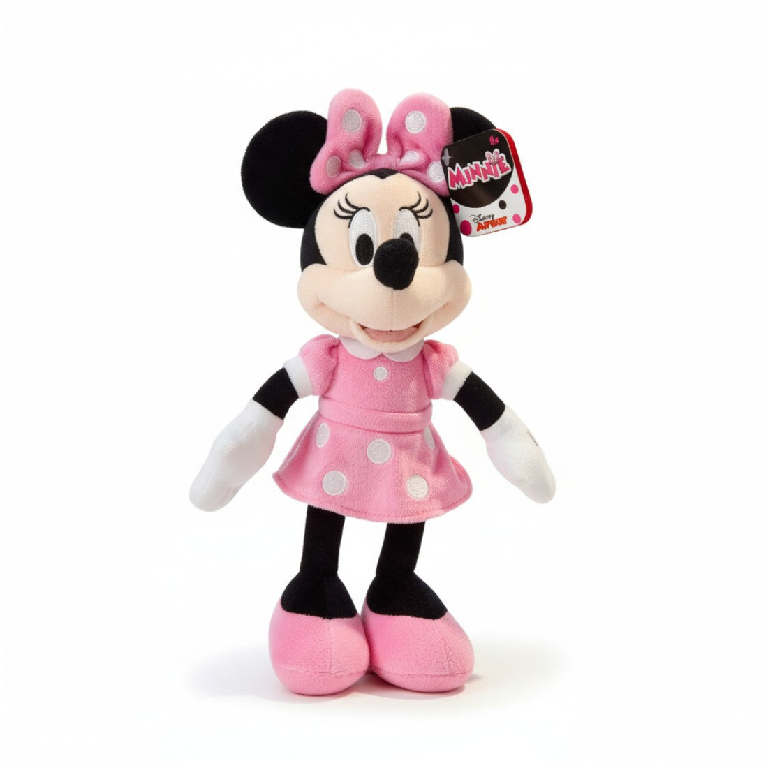 Minnie peluche robe rose à nœud