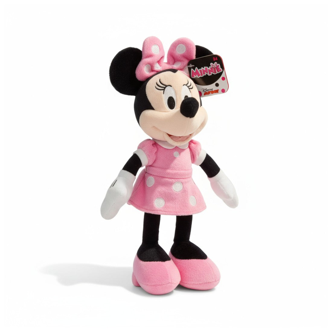Minnie peluche robe rose à nœud