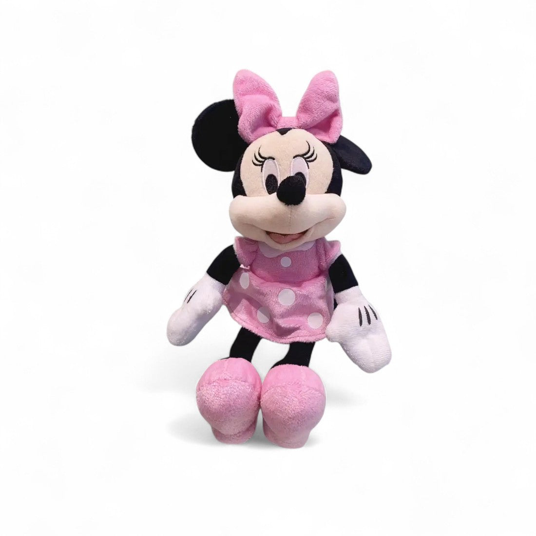 Minnie peluche robe rose à nœud