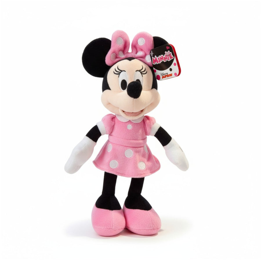 Minnie peluche robe rose à nœud