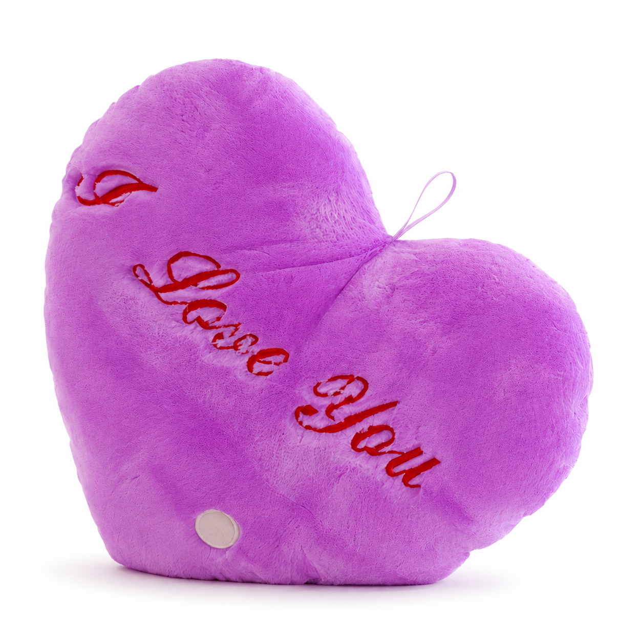 Coussin Lumineux Cœur I Love You - Violet
