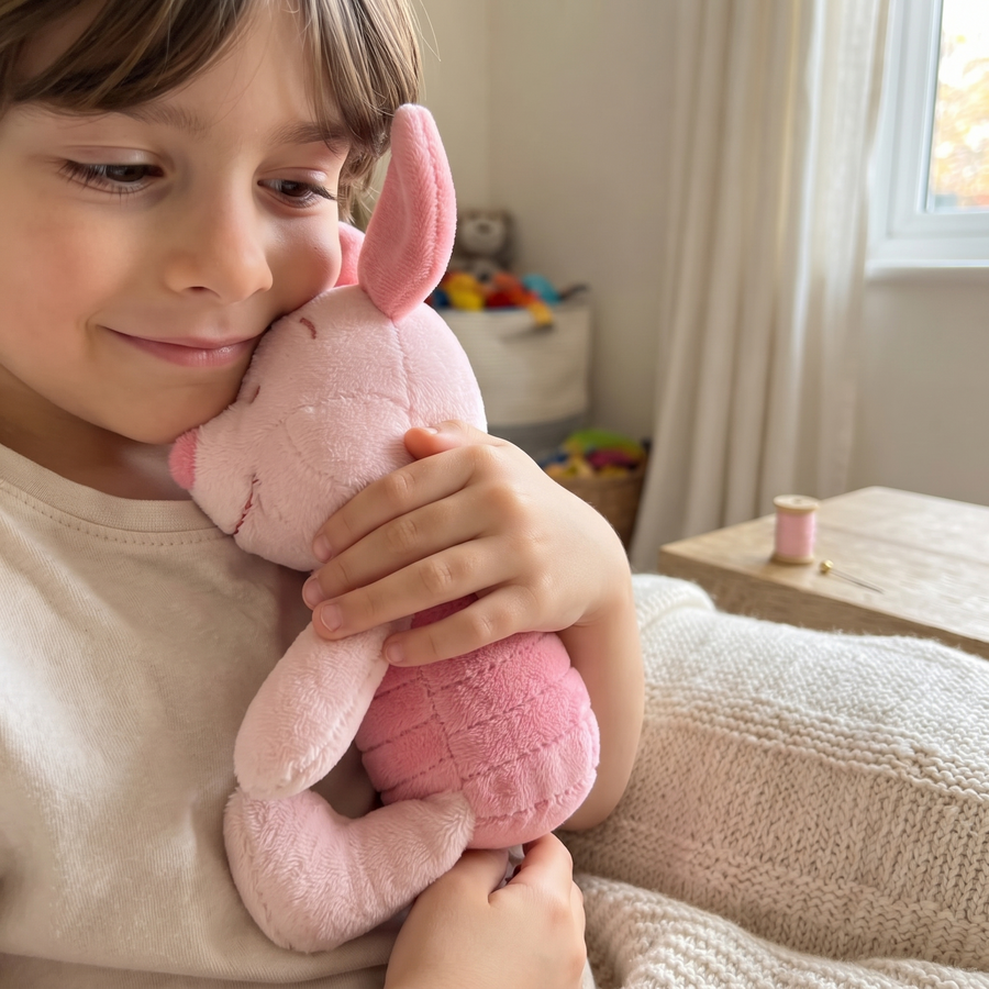 Peluche Aimantée Porcinet Épaule Disney - Utilisation cosy intérieur