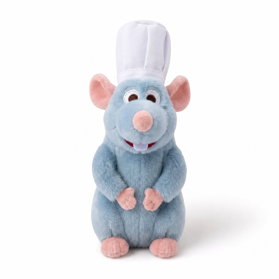 Peluche Aimantée Rémy Ratatouille - Fond blanc frontal