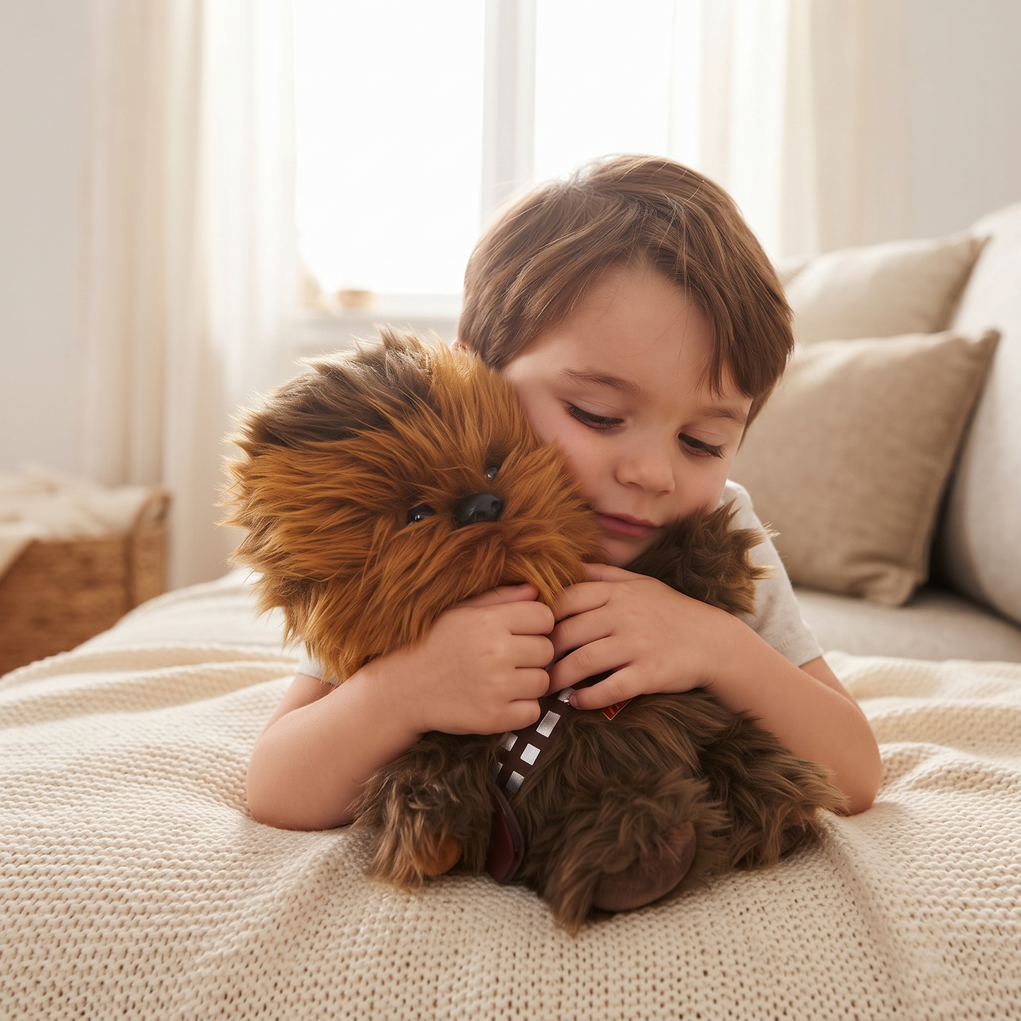 Peluche Chewbacca Parlante Star Wars 30cm - Utilisation cosy intérieur