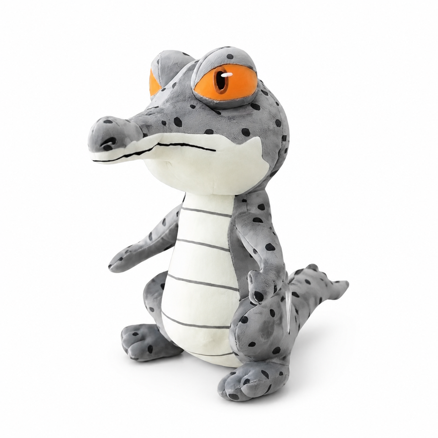 Peluche Crocodile à Gros Yeux Expressifs - 25cm