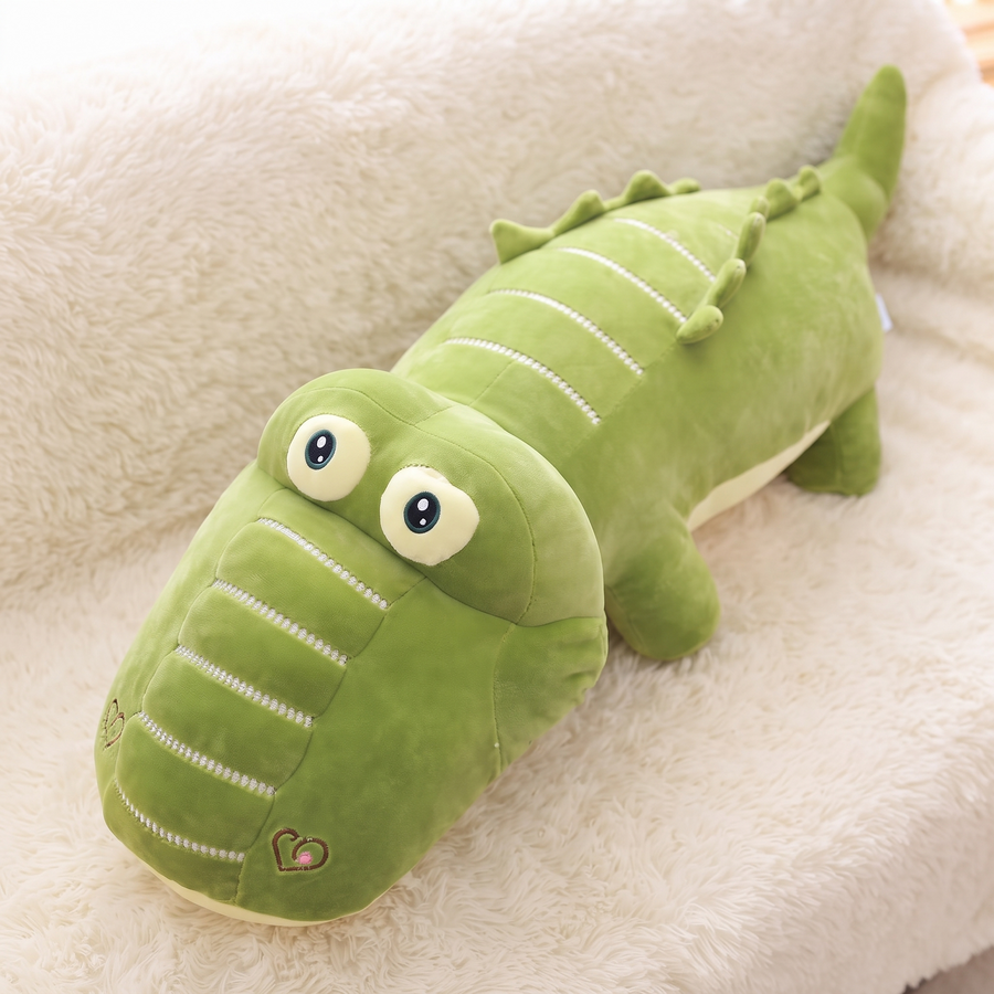 Peluche Crocodile Géante en Coton Doux - Détail matière
