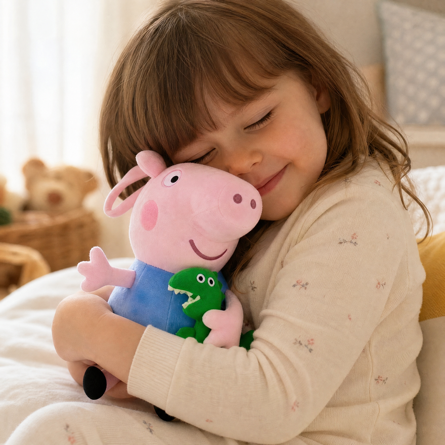 Peluche George Peppa Pig avec Dinosaure 19 cm - Utilisation cosy intérieur