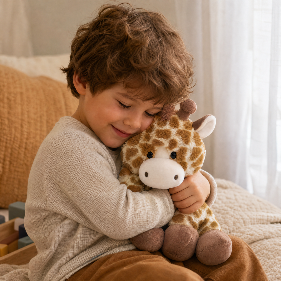 Peluche Girafe Doudou Moelleux 21 cm - Utilisation cosy intérieur