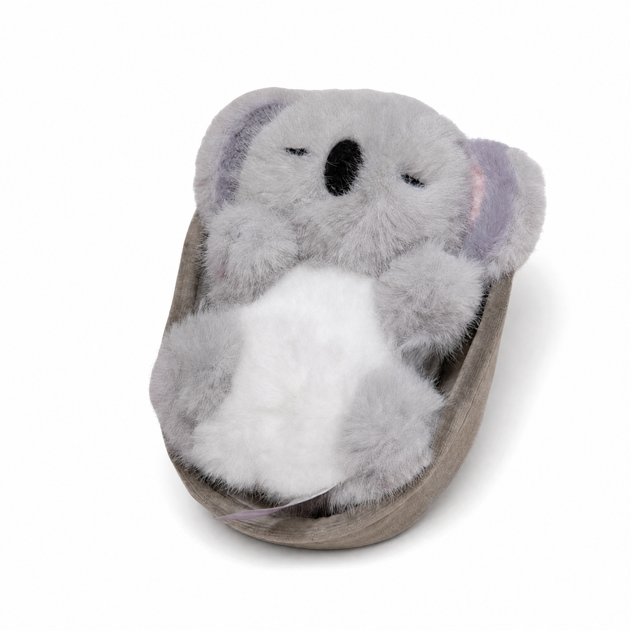 Peluche Koala Endormi avec Nid Douillet - Fond blanc frontal