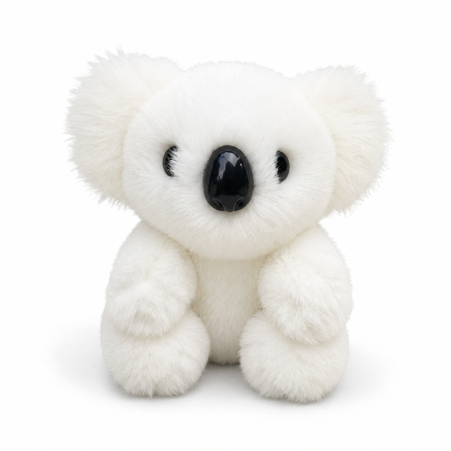 Peluche Koala Réaliste Gris et Blanc - Blanc / 16cm · Blanc / 12cm