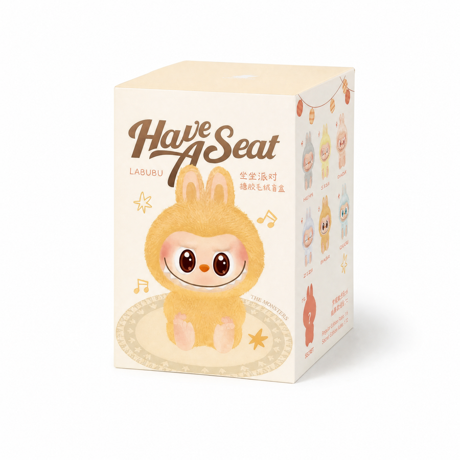 Peluche Labubu Boîte Mystère Surprise - Fond blanc frontal