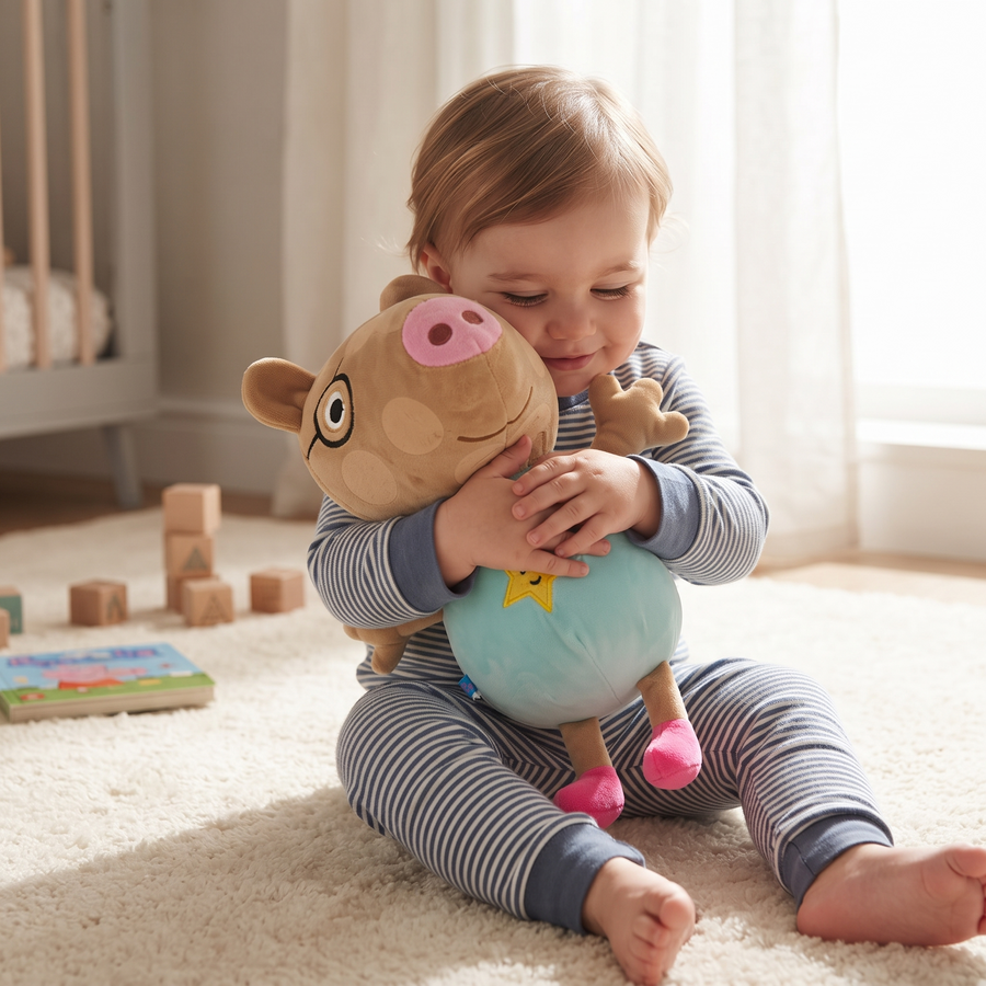 Peluche Pedro Pony Peppa Pig 19 cm - Utilisation cosy intérieur