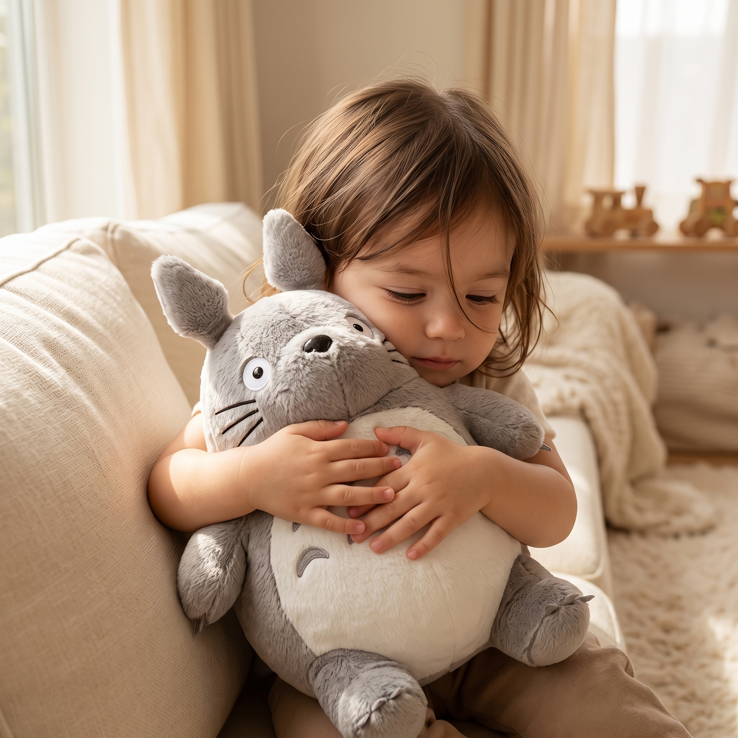 Peluche Totoro Douce Plusieurs Tailles - Utilisation cosy intérieur