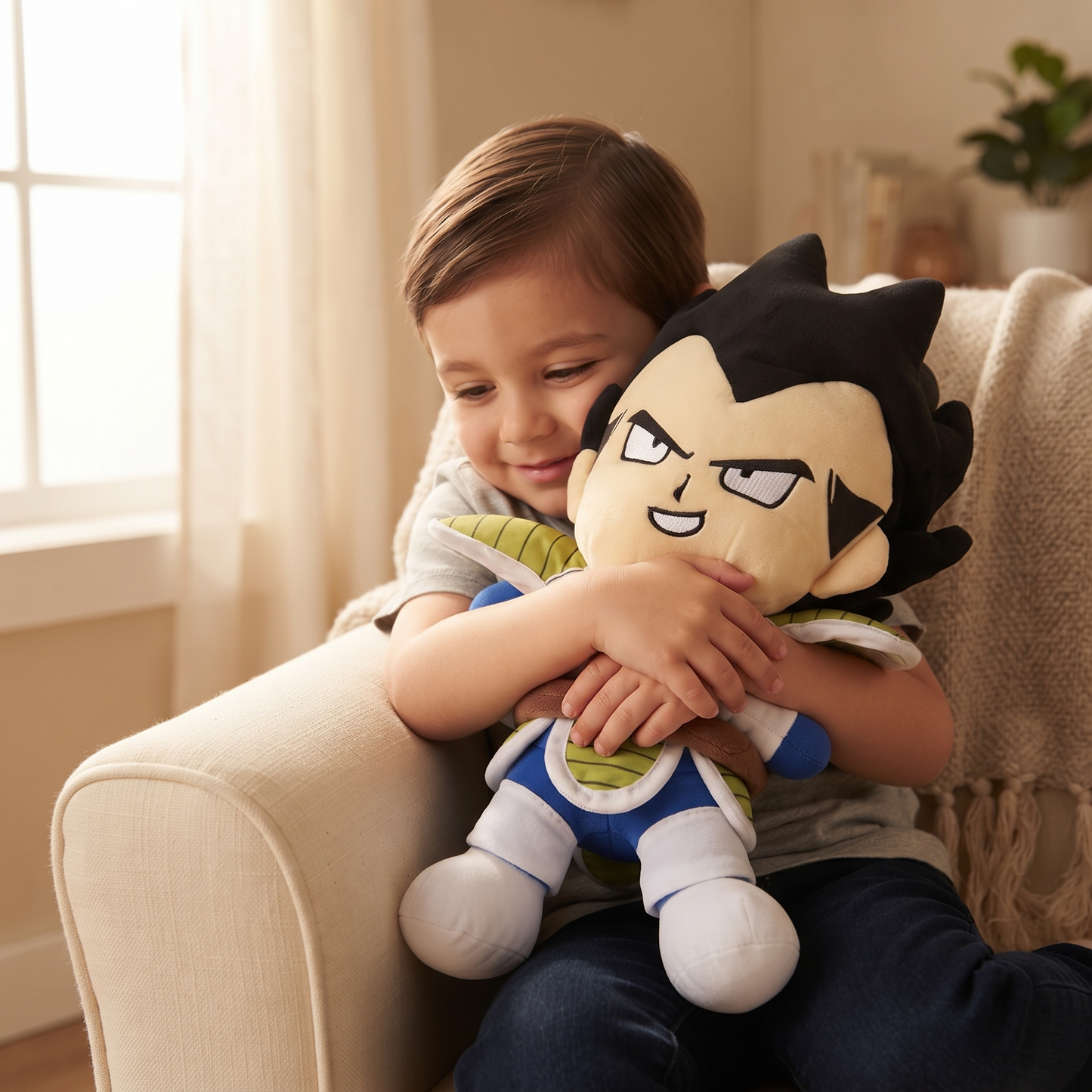 Peluche Végéta Dragon Ball Z 25cm - Utilisation cosy intérieur