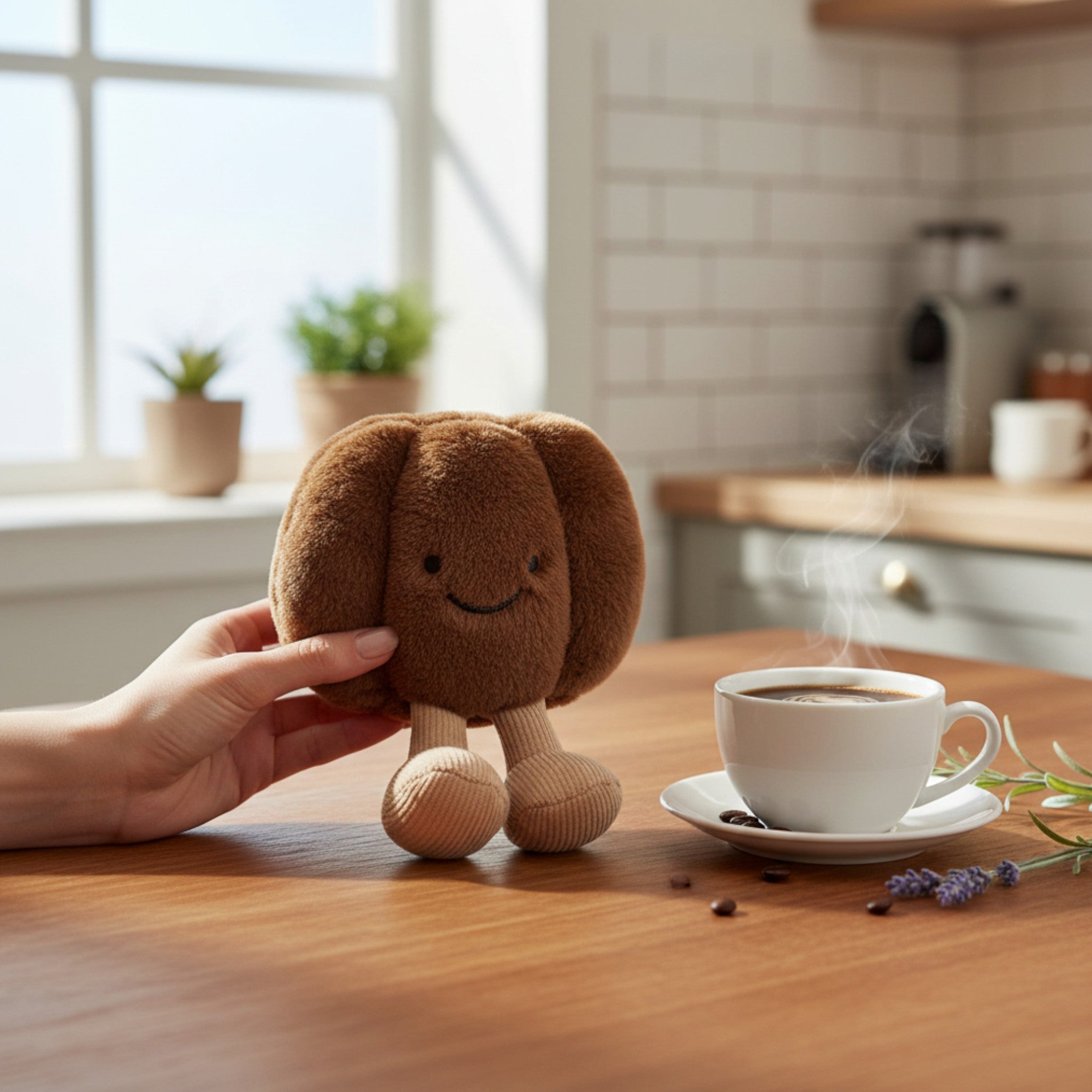 Peluche kawaii gâteau cannelé