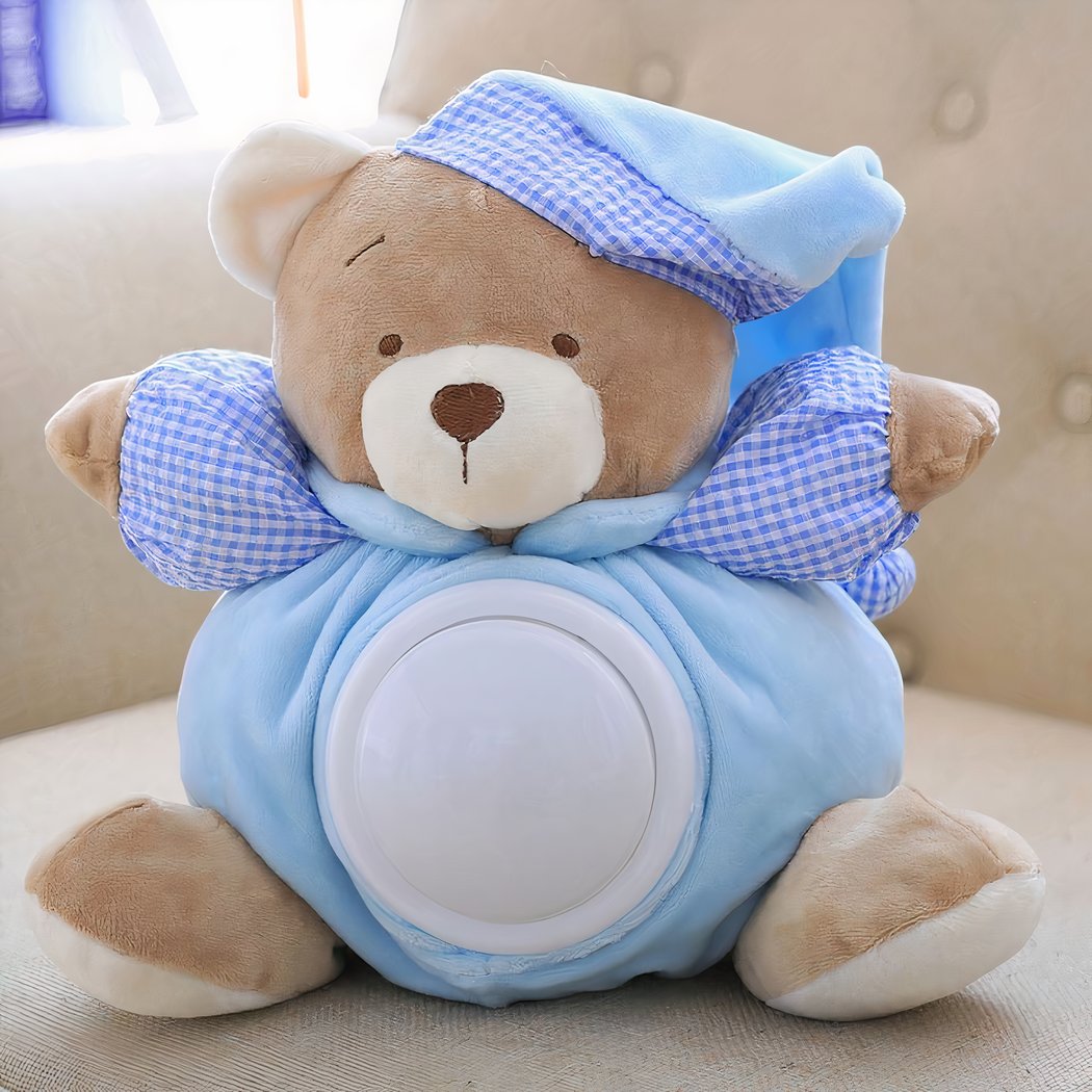 Peluche Musicale Bruit Blanc Ours 25 cm