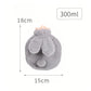 Bouillotte à eau ronde en peluche avec oreilles de lapin