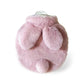 Bouillotte à eau ronde en peluche avec oreilles de lapin