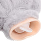 Bouillotte à eau ronde en peluche avec oreilles de lapin