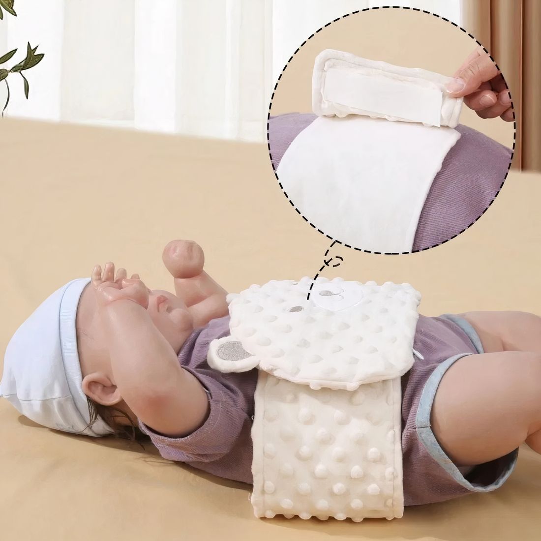 Bouillotte tour de ventre ours micro-ondes