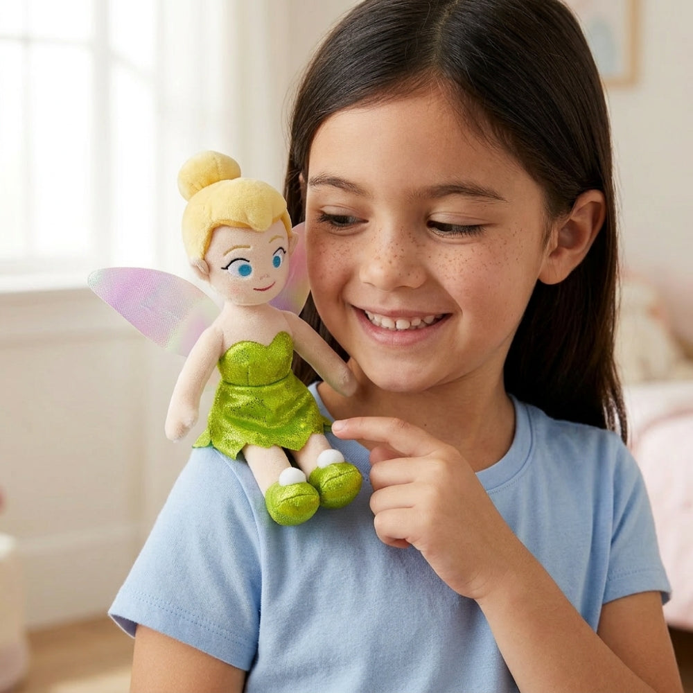 Peluche Fée Clochette aimantée épaule