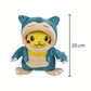 Peluche Pokémon - Pikachu déguisé en Ronflex