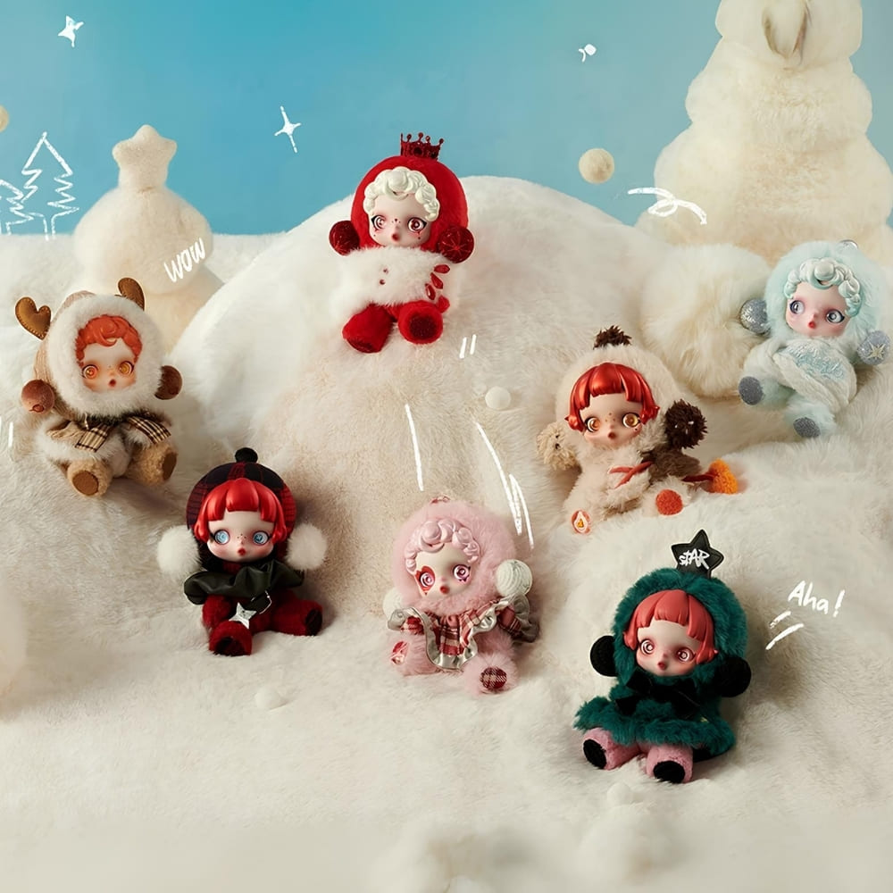 Blind box peluche style Skullpanda Winter Symphony