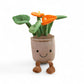 Peluche plante kawaii fleur de lune souriante