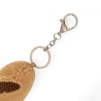 Peluche tea time kawaii baguette de pain - détail du mousqueton porte-clés