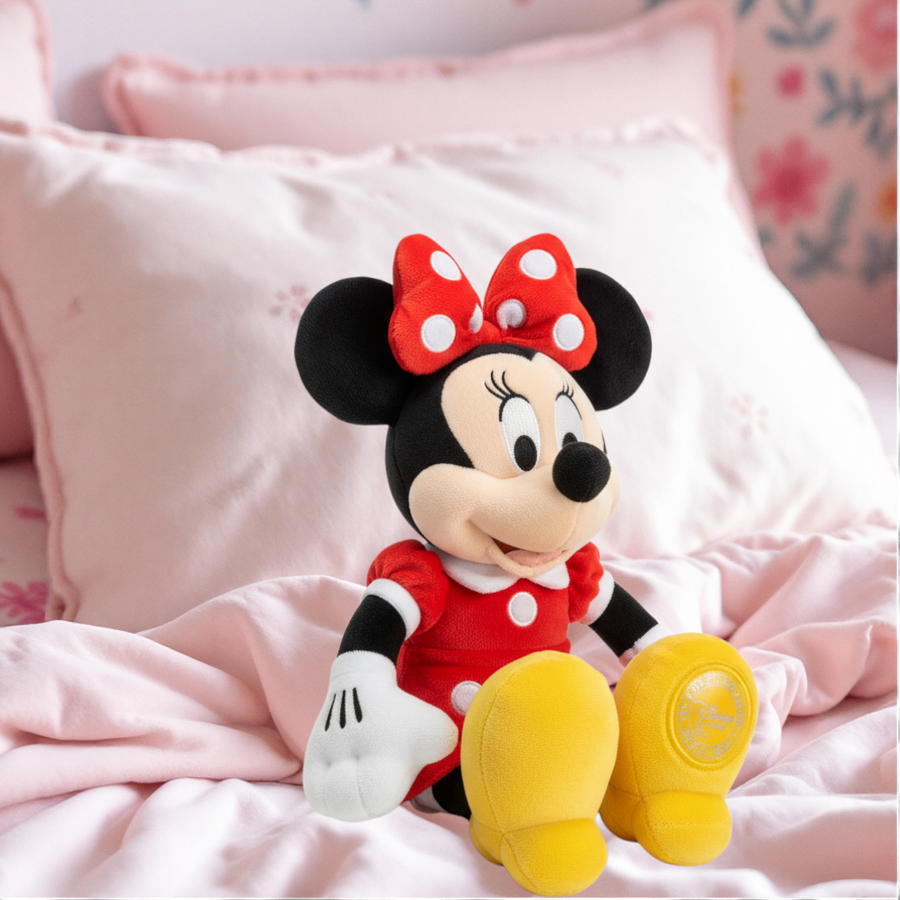 Peluche Minnie robe rouge iconique