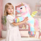 Peluche licorne féerique géante