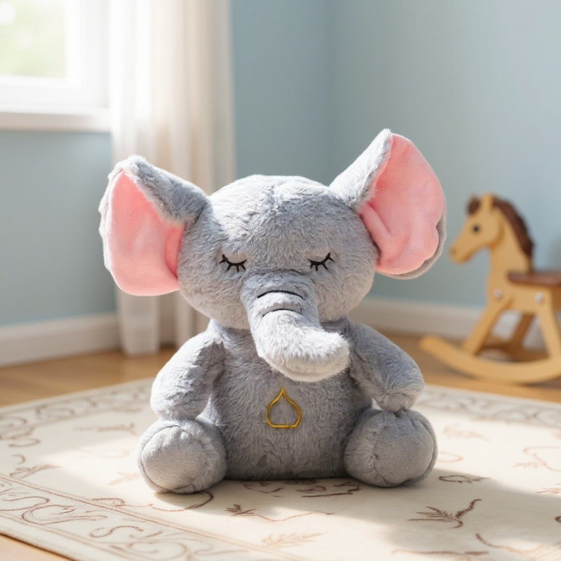 Éléphant en peluche veilleuse apaisante