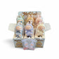 Blind box peluche type Labubu assis (non officiel)