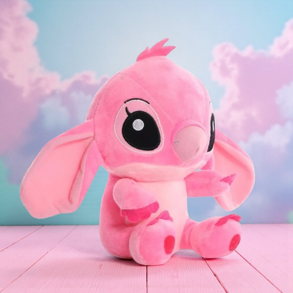 Peluche Angel rose tendre