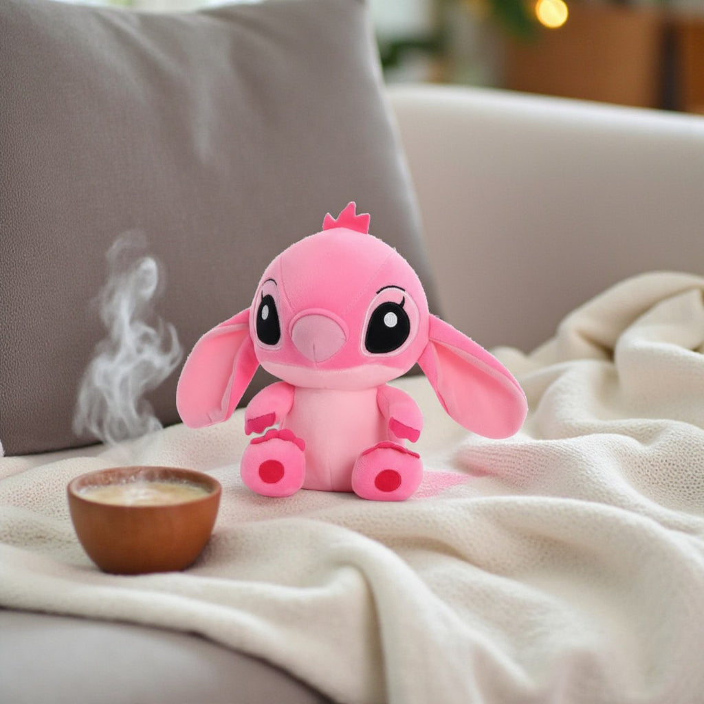 Peluche Angel rose tendre