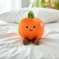 Peluche fruit kawaii orange malicieuse
