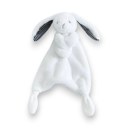Peluche doudou lapin blanc tout doux pour bébé
