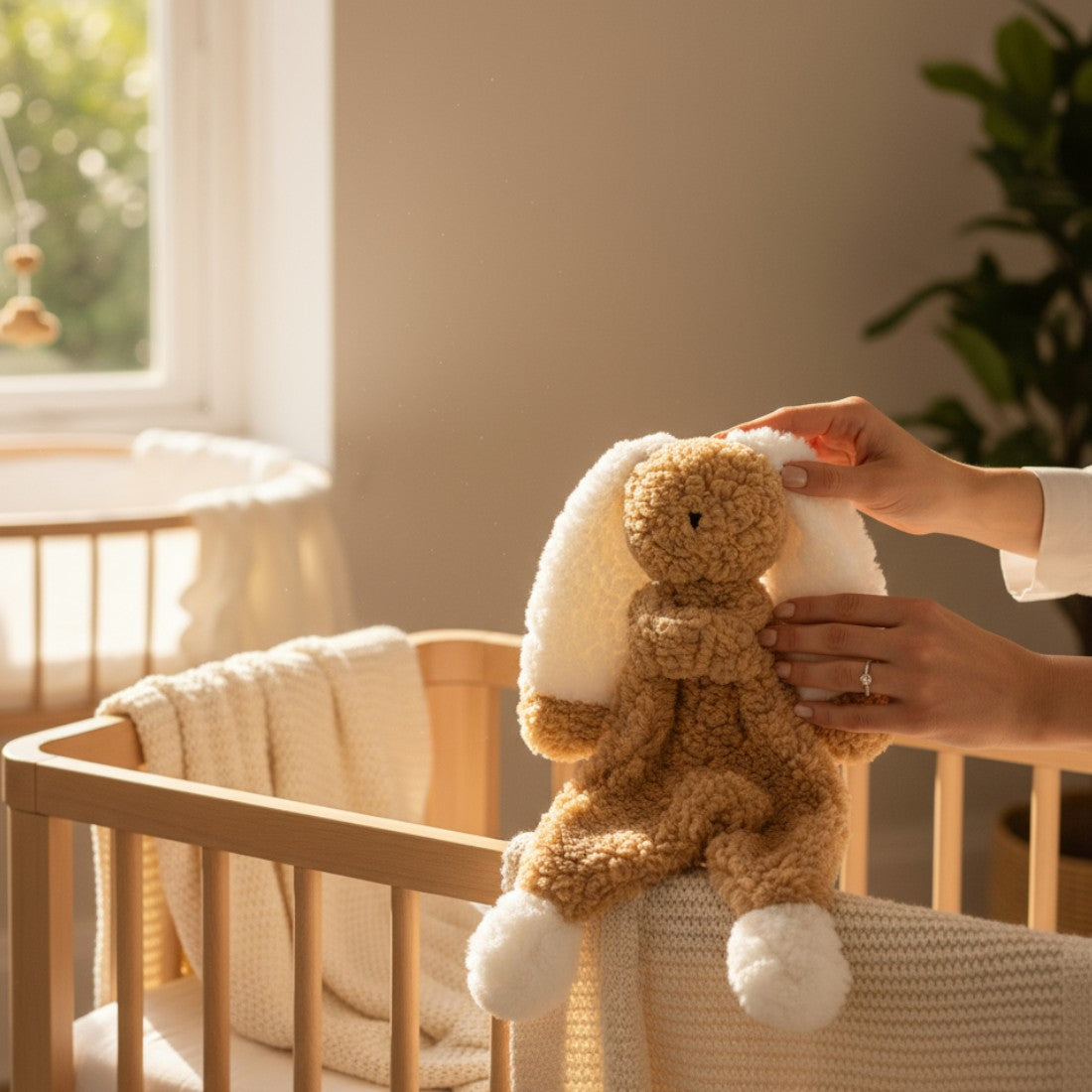 Peluche doudou lapin tout doux pour bébé
