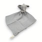 Peluche doudou plat tête éléphant pour bébé