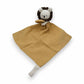 Peluche doudou plat tête lion pour bébé