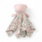 Peluche doudou plat tête ourson pour bébé
